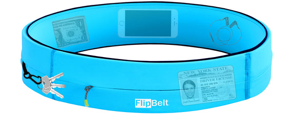 FlipBelt Zipper - Aqua